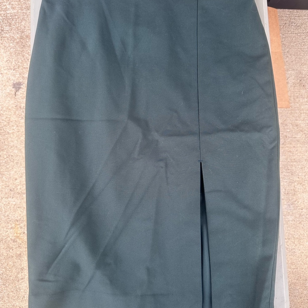 Express Forest Green Pencil Skirt
